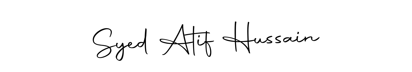 Make a short Syed Atif Hussain signature style. Manage your documents anywhere anytime using Autography-DOLnW. Create and add eSignatures, submit forms, share and send files easily. Syed Atif Hussain signature style 10 images and pictures png