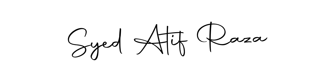 Make a short Syed Atif Raza signature style. Manage your documents anywhere anytime using Autography-DOLnW. Create and add eSignatures, submit forms, share and send files easily. Syed Atif Raza signature style 10 images and pictures png