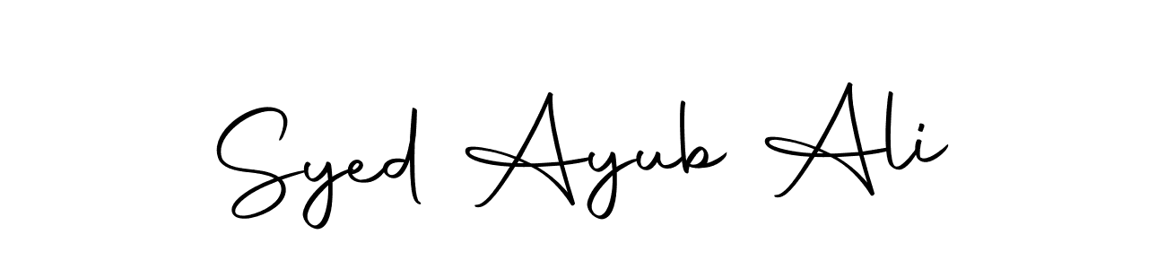 Similarly Autography-DOLnW is the best handwritten signature design. Signature creator online .You can use it as an online autograph creator for name Syed Ayub Ali. Syed Ayub Ali signature style 10 images and pictures png