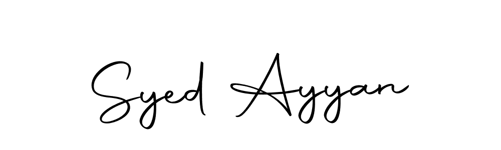 Make a short Syed Ayyan signature style. Manage your documents anywhere anytime using Autography-DOLnW. Create and add eSignatures, submit forms, share and send files easily. Syed Ayyan signature style 10 images and pictures png