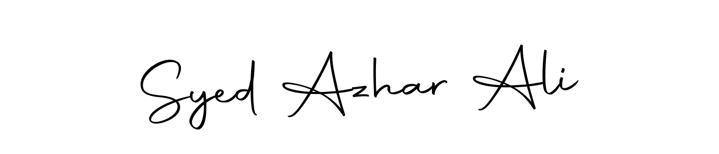 Use a signature maker to create a handwritten signature online. With this signature software, you can design (Autography-DOLnW) your own signature for name Syed Azhar Ali. Syed Azhar Ali signature style 10 images and pictures png