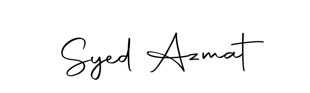 Make a beautiful signature design for name Syed Azmat. With this signature (Autography-DOLnW) style, you can create a handwritten signature for free. Syed Azmat signature style 10 images and pictures png