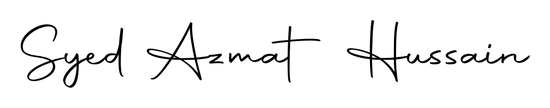 Make a short Syed Azmat Hussain signature style. Manage your documents anywhere anytime using Autography-DOLnW. Create and add eSignatures, submit forms, share and send files easily. Syed Azmat Hussain signature style 10 images and pictures png