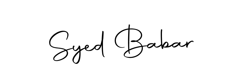 It looks lik you need a new signature style for name Syed Babar. Design unique handwritten (Autography-DOLnW) signature with our free signature maker in just a few clicks. Syed Babar signature style 10 images and pictures png