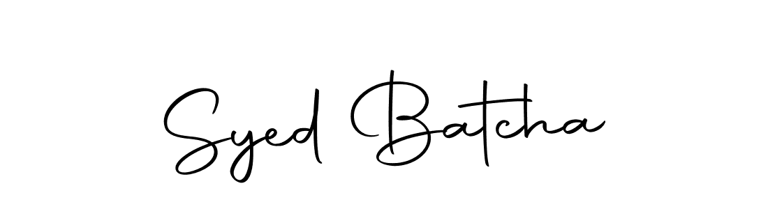 Make a beautiful signature design for name Syed Batcha. Use this online signature maker to create a handwritten signature for free. Syed Batcha signature style 10 images and pictures png