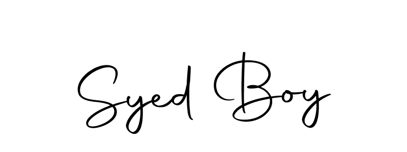 Use a signature maker to create a handwritten signature online. With this signature software, you can design (Autography-DOLnW) your own signature for name Syed Boy. Syed Boy signature style 10 images and pictures png