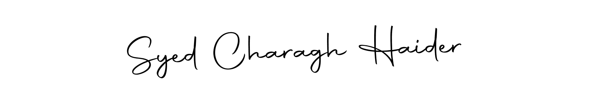 Make a beautiful signature design for name Syed Charagh Haider. Use this online signature maker to create a handwritten signature for free. Syed Charagh Haider signature style 10 images and pictures png