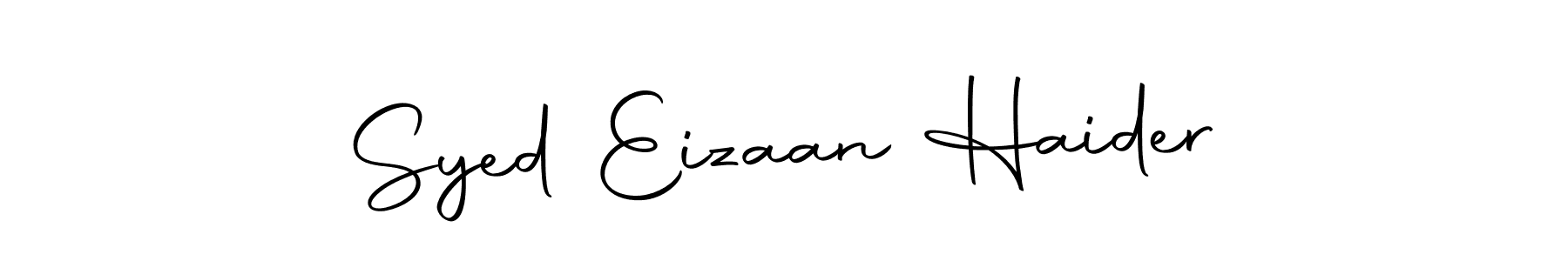 You should practise on your own different ways (Autography-DOLnW) to write your name (Syed Eizaan Haider) in signature. don't let someone else do it for you. Syed Eizaan Haider signature style 10 images and pictures png