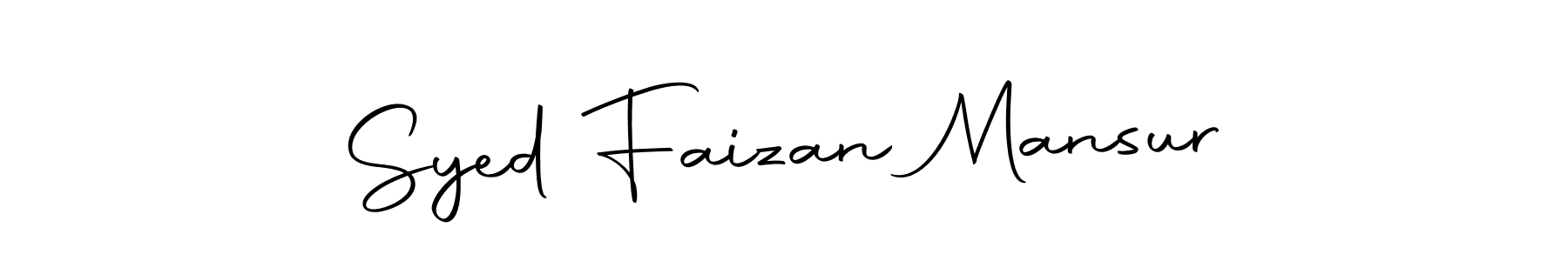 Make a beautiful signature design for name Syed Faizan Mansur. With this signature (Autography-DOLnW) style, you can create a handwritten signature for free. Syed Faizan Mansur signature style 10 images and pictures png