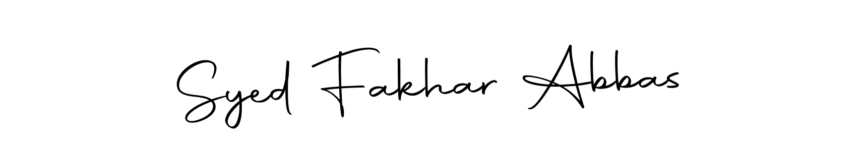 Also we have Syed Fakhar Abbas name is the best signature style. Create professional handwritten signature collection using Autography-DOLnW autograph style. Syed Fakhar Abbas signature style 10 images and pictures png