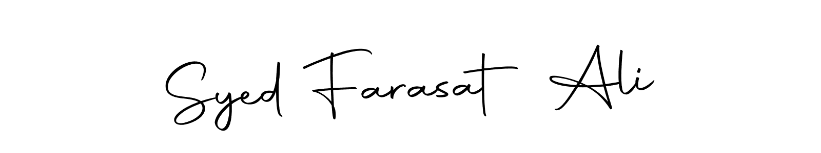 Also we have Syed Farasat Ali name is the best signature style. Create professional handwritten signature collection using Autography-DOLnW autograph style. Syed Farasat Ali signature style 10 images and pictures png