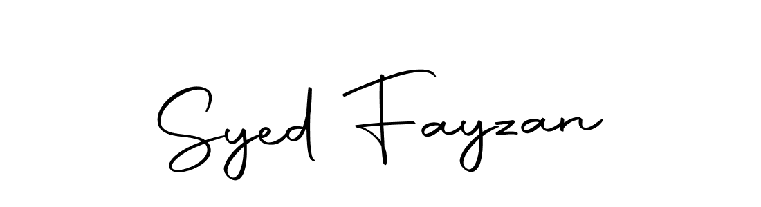 Design your own signature with our free online signature maker. With this signature software, you can create a handwritten (Autography-DOLnW) signature for name Syed Fayzan. Syed Fayzan signature style 10 images and pictures png