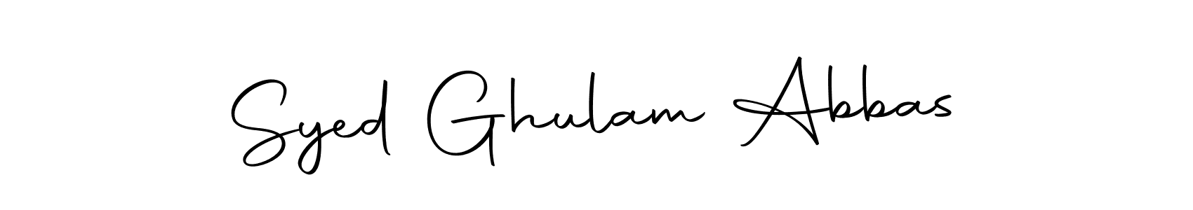 How to make Syed Ghulam Abbas signature? Autography-DOLnW is a professional autograph style. Create handwritten signature for Syed Ghulam Abbas name. Syed Ghulam Abbas signature style 10 images and pictures png