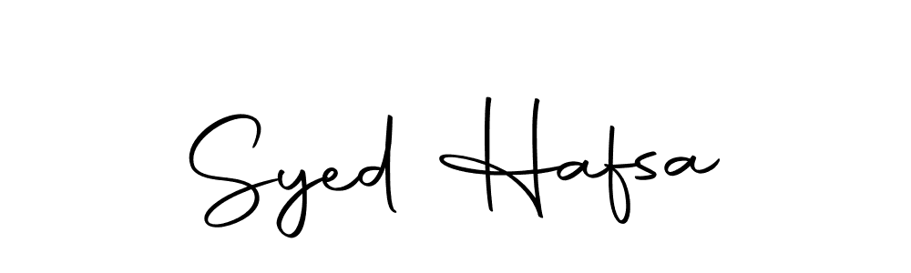 Design your own signature with our free online signature maker. With this signature software, you can create a handwritten (Autography-DOLnW) signature for name Syed Hafsa. Syed Hafsa signature style 10 images and pictures png