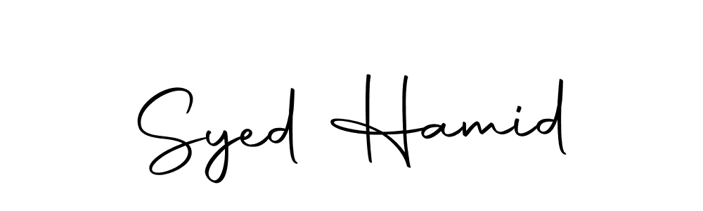 Design your own signature with our free online signature maker. With this signature software, you can create a handwritten (Autography-DOLnW) signature for name Syed Hamid. Syed Hamid signature style 10 images and pictures png