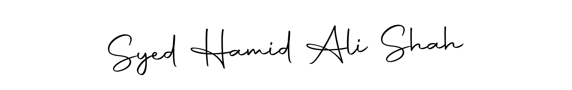 Use a signature maker to create a handwritten signature online. With this signature software, you can design (Autography-DOLnW) your own signature for name Syed Hamid Ali Shah. Syed Hamid Ali Shah signature style 10 images and pictures png