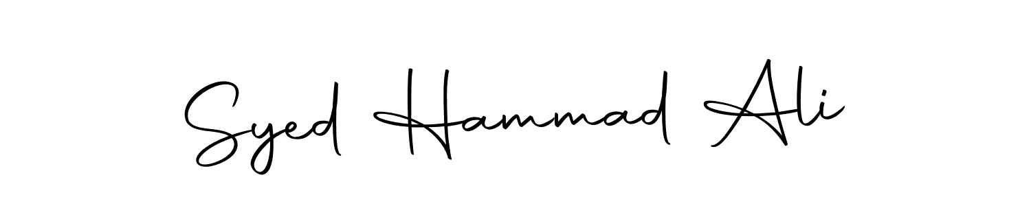 You can use this online signature creator to create a handwritten signature for the name Syed Hammad Ali. This is the best online autograph maker. Syed Hammad Ali signature style 10 images and pictures png