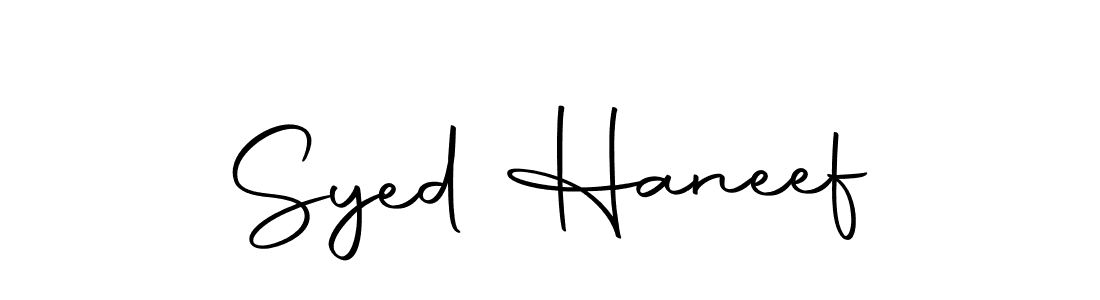 Make a beautiful signature design for name Syed Haneef. With this signature (Autography-DOLnW) style, you can create a handwritten signature for free. Syed Haneef signature style 10 images and pictures png