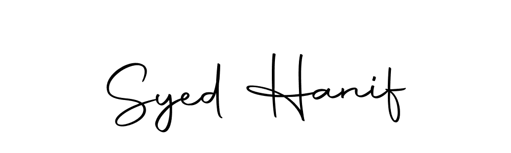 Make a short Syed Hanif signature style. Manage your documents anywhere anytime using Autography-DOLnW. Create and add eSignatures, submit forms, share and send files easily. Syed Hanif signature style 10 images and pictures png