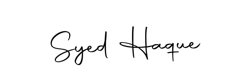 How to make Syed Haque name signature. Use Autography-DOLnW style for creating short signs online. This is the latest handwritten sign. Syed Haque signature style 10 images and pictures png