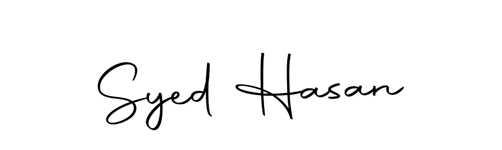 Make a beautiful signature design for name Syed Hasan. Use this online signature maker to create a handwritten signature for free. Syed Hasan signature style 10 images and pictures png