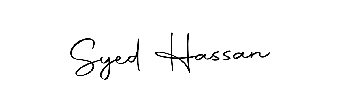 Design your own signature with our free online signature maker. With this signature software, you can create a handwritten (Autography-DOLnW) signature for name Syed Hassan. Syed Hassan signature style 10 images and pictures png