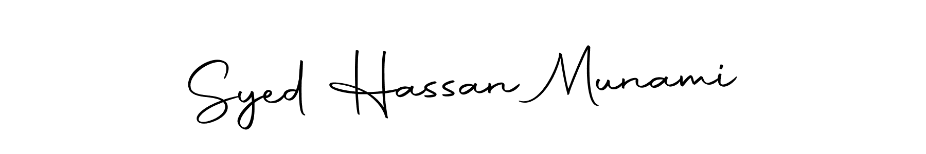 Make a beautiful signature design for name Syed Hassan Munami. Use this online signature maker to create a handwritten signature for free. Syed Hassan Munami signature style 10 images and pictures png