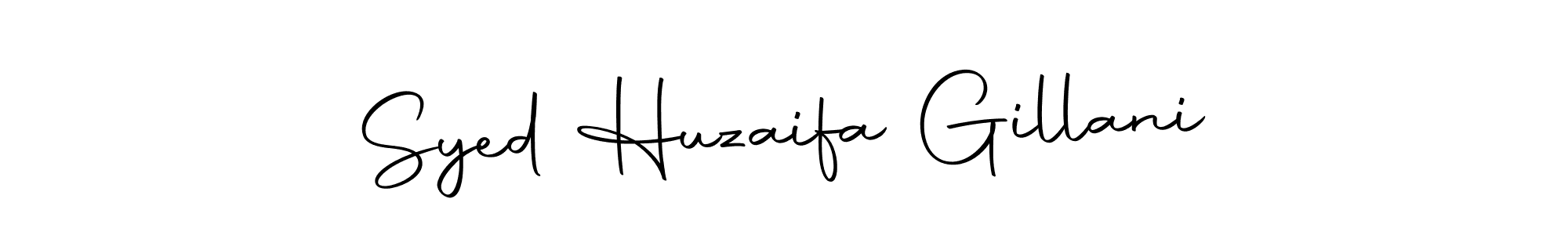 Make a beautiful signature design for name Syed Huzaifa Gillani. With this signature (Autography-DOLnW) style, you can create a handwritten signature for free. Syed Huzaifa Gillani signature style 10 images and pictures png