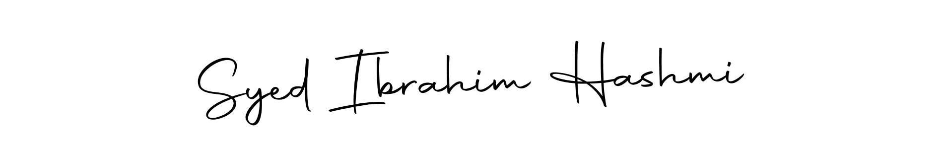 Make a beautiful signature design for name Syed Ibrahim Hashmi. With this signature (Autography-DOLnW) style, you can create a handwritten signature for free. Syed Ibrahim Hashmi signature style 10 images and pictures png