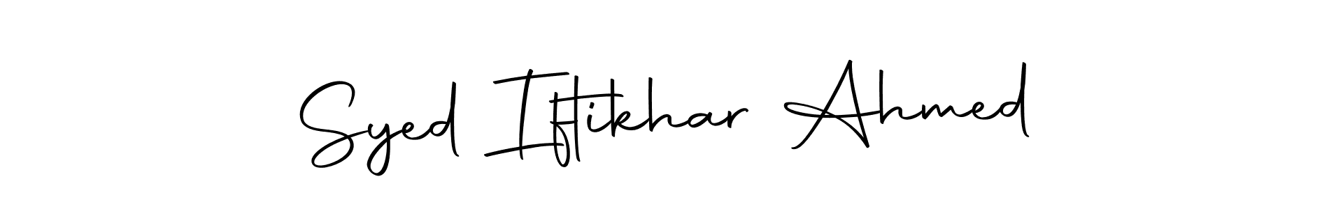 You should practise on your own different ways (Autography-DOLnW) to write your name (Syed Iftikhar Ahmed) in signature. don't let someone else do it for you. Syed Iftikhar Ahmed signature style 10 images and pictures png