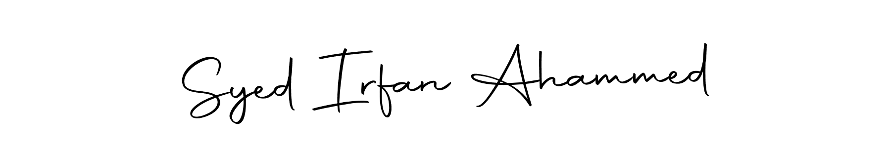 Syed Irfan Ahammed stylish signature style. Best Handwritten Sign (Autography-DOLnW) for my name. Handwritten Signature Collection Ideas for my name Syed Irfan Ahammed. Syed Irfan Ahammed signature style 10 images and pictures png