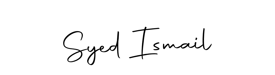 Create a beautiful signature design for name Syed Ismail. With this signature (Autography-DOLnW) fonts, you can make a handwritten signature for free. Syed Ismail signature style 10 images and pictures png