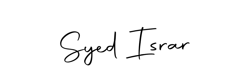 Make a beautiful signature design for name Syed Israr. Use this online signature maker to create a handwritten signature for free. Syed Israr signature style 10 images and pictures png