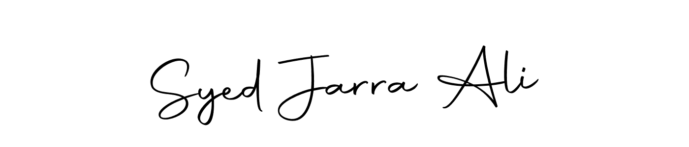How to make Syed Jarra Ali name signature. Use Autography-DOLnW style for creating short signs online. This is the latest handwritten sign. Syed Jarra Ali signature style 10 images and pictures png