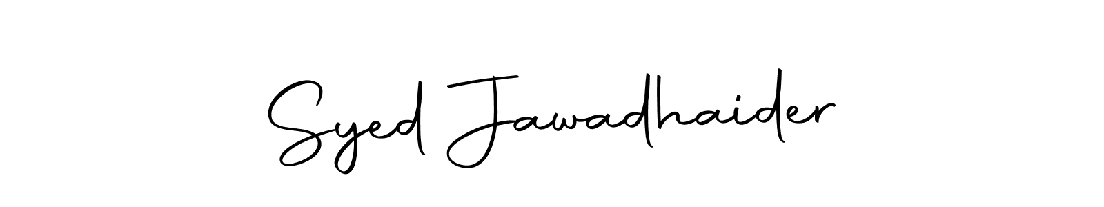 Create a beautiful signature design for name Syed Jawadhaider. With this signature (Autography-DOLnW) fonts, you can make a handwritten signature for free. Syed Jawadhaider signature style 10 images and pictures png