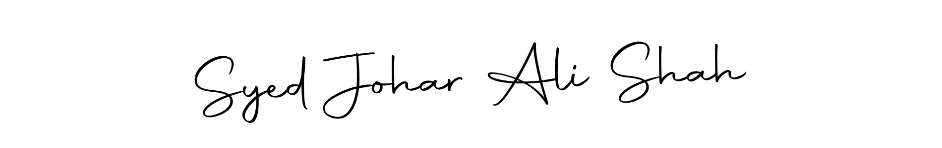 Make a beautiful signature design for name Syed Johar Ali Shah. With this signature (Autography-DOLnW) style, you can create a handwritten signature for free. Syed Johar Ali Shah signature style 10 images and pictures png