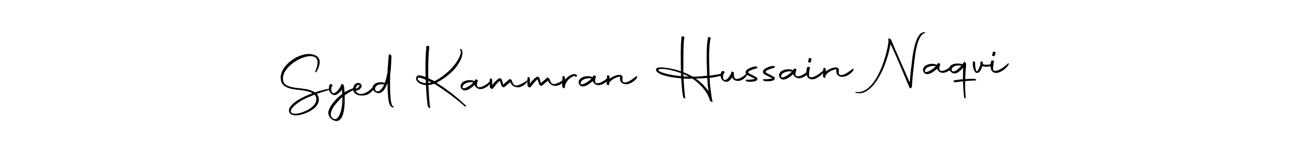 Design your own signature with our free online signature maker. With this signature software, you can create a handwritten (Autography-DOLnW) signature for name Syed Kammran Hussain Naqvi. Syed Kammran Hussain Naqvi signature style 10 images and pictures png