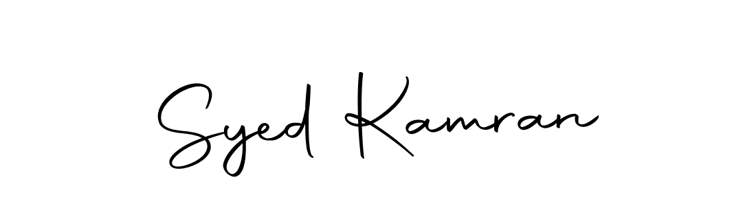 Design your own signature with our free online signature maker. With this signature software, you can create a handwritten (Autography-DOLnW) signature for name Syed Kamran. Syed Kamran signature style 10 images and pictures png
