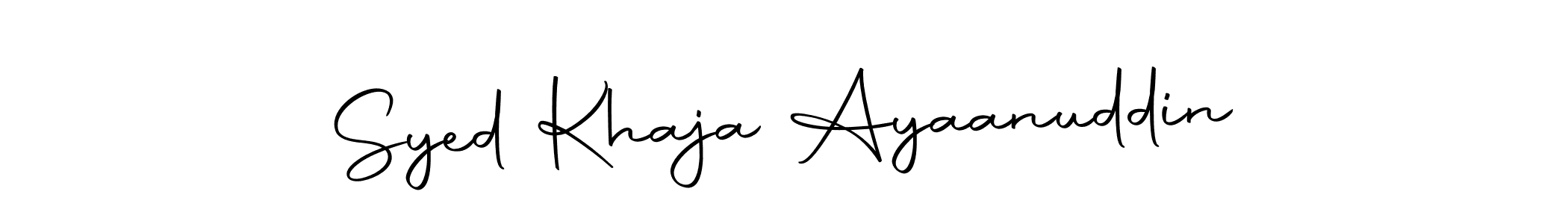 Syed Khaja Ayaanuddin stylish signature style. Best Handwritten Sign (Autography-DOLnW) for my name. Handwritten Signature Collection Ideas for my name Syed Khaja Ayaanuddin. Syed Khaja Ayaanuddin signature style 10 images and pictures png