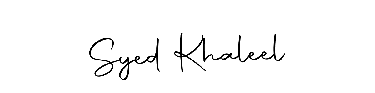 Once you've used our free online signature maker to create your best signature Autography-DOLnW style, it's time to enjoy all of the benefits that Syed Khaleel name signing documents. Syed Khaleel signature style 10 images and pictures png