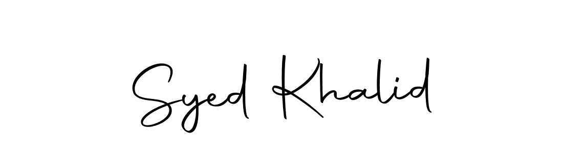Syed Khalid stylish signature style. Best Handwritten Sign (Autography-DOLnW) for my name. Handwritten Signature Collection Ideas for my name Syed Khalid. Syed Khalid signature style 10 images and pictures png