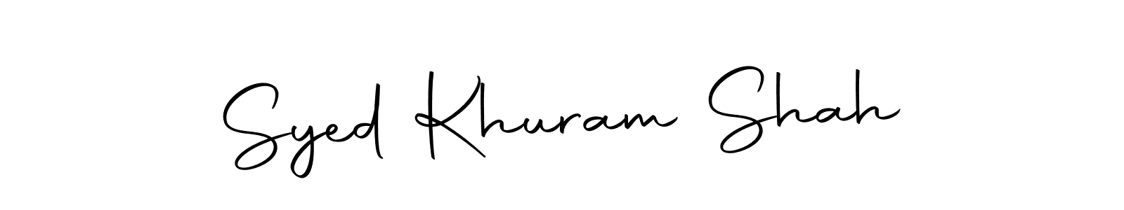 Make a short Syed Khuram Shah signature style. Manage your documents anywhere anytime using Autography-DOLnW. Create and add eSignatures, submit forms, share and send files easily. Syed Khuram Shah signature style 10 images and pictures png