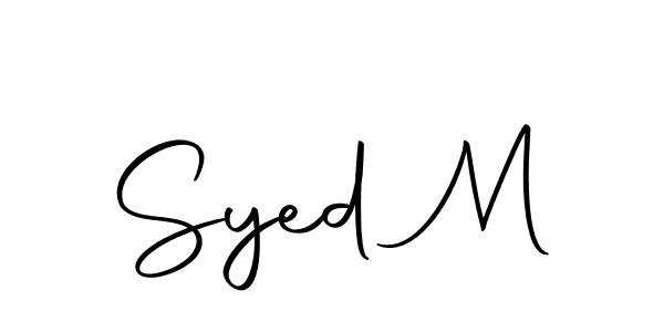 Make a beautiful signature design for name Syed M. Use this online signature maker to create a handwritten signature for free. Syed M signature style 10 images and pictures png