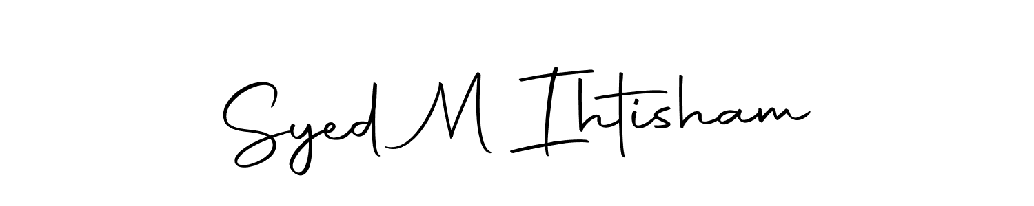 Similarly Autography-DOLnW is the best handwritten signature design. Signature creator online .You can use it as an online autograph creator for name Syed M Ihtisham. Syed M Ihtisham signature style 10 images and pictures png