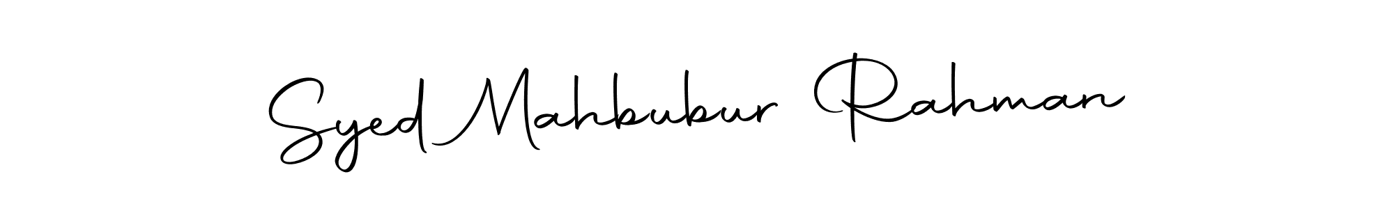 Design your own signature with our free online signature maker. With this signature software, you can create a handwritten (Autography-DOLnW) signature for name Syed Mahbubur Rahman. Syed Mahbubur Rahman signature style 10 images and pictures png