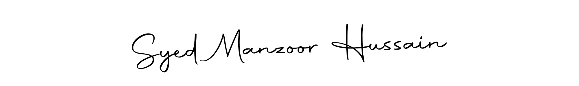Make a beautiful signature design for name Syed Manzoor Hussain. With this signature (Autography-DOLnW) style, you can create a handwritten signature for free. Syed Manzoor Hussain signature style 10 images and pictures png