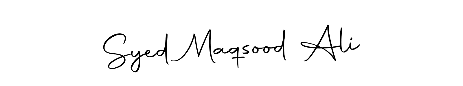 You should practise on your own different ways (Autography-DOLnW) to write your name (Syed Maqsood Ali) in signature. don't let someone else do it for you. Syed Maqsood Ali signature style 10 images and pictures png