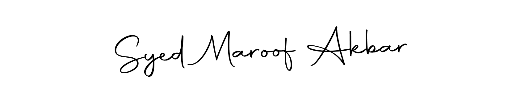 It looks lik you need a new signature style for name Syed Maroof Akbar. Design unique handwritten (Autography-DOLnW) signature with our free signature maker in just a few clicks. Syed Maroof Akbar signature style 10 images and pictures png