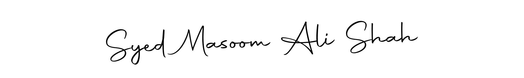 Similarly Autography-DOLnW is the best handwritten signature design. Signature creator online .You can use it as an online autograph creator for name Syed Masoom Ali Shah. Syed Masoom Ali Shah signature style 10 images and pictures png