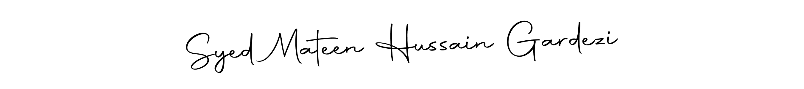 Also we have Syed Mateen Hussain Gardezi name is the best signature style. Create professional handwritten signature collection using Autography-DOLnW autograph style. Syed Mateen Hussain Gardezi signature style 10 images and pictures png